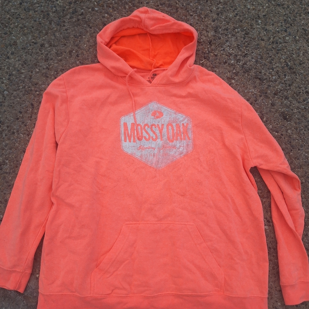 Mossy Oak Vibrant Coral Hoodie